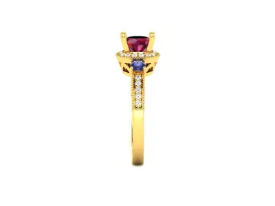 Women ring 3dm stl fbx obj render details 3D print model shop