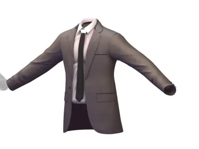Cartoon High Poly Subdivision Jacket 009 Low-poly 3D model
