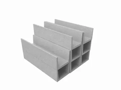 Concrete Trenches 3D model purchase