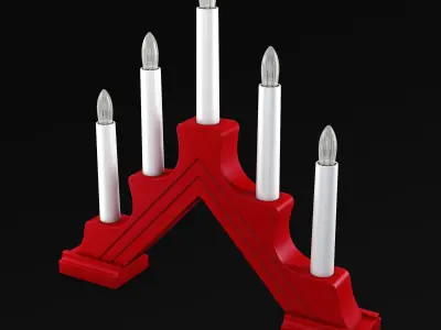 Christmas Advent Lights v 1 3D model