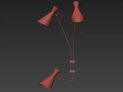 Simone three lamps 3D model