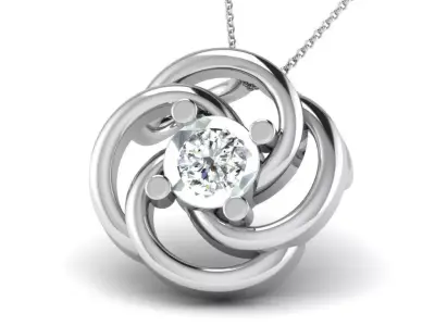 diamonds pendant 3D print model 28