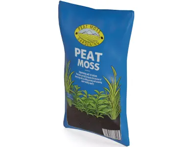 Soils and substrates Peat Moss Low-poly 3D model
