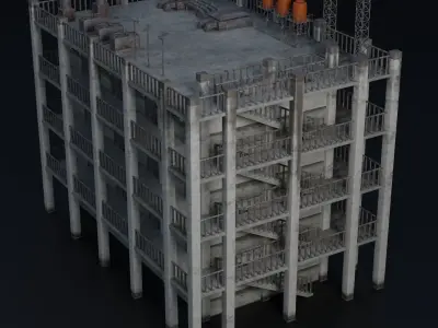 BUILDING URBAN AREA HONGKONG JAPAN CHINA ASIAN 10 Low-poly 3D model