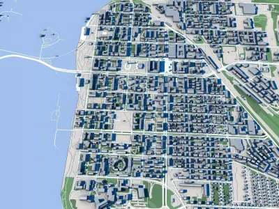 Vaasa City Finland 3D model