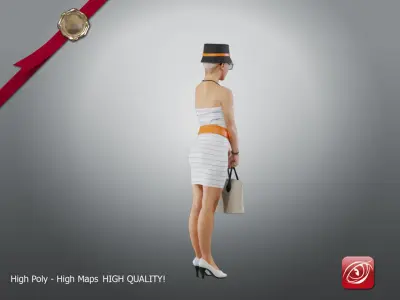 Casual Female A CC 21 30 007 3D model