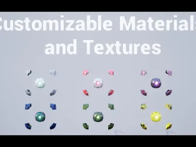 Drone Pack 3 - Full Metal Mega Series Low-poly 3D model