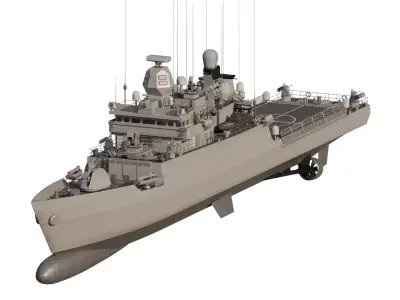 GREEK NAVY MULTIPURPOSE MISSILE BOAT 3D model