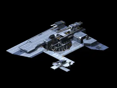 Spaceship - guardian turret 01 3D model