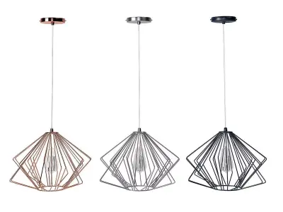 Brenton Copper Pendant Lamp 3D model