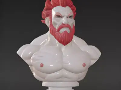 Akuma Bust  3D Model STL Printable 3D print model purchase