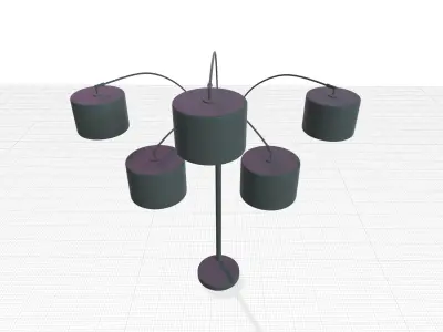 Lehigh Tree Floor Lamp - 2 Colour 3D model