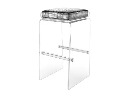 Waterfall Barstool 3D model