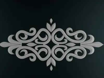 CNC  Ornament Element Free 3D model