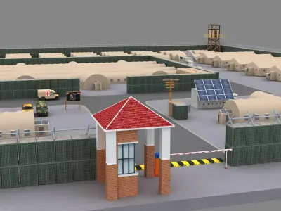  Military Base Security Area 