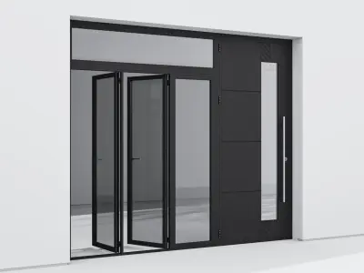 Aluminium door 267 3D model