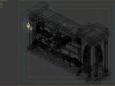 wall building 3D model purchase