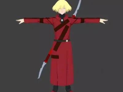 Samurai 7 Characters 3D model