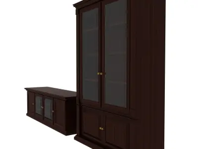 Classic cupboard and tumb 3D model