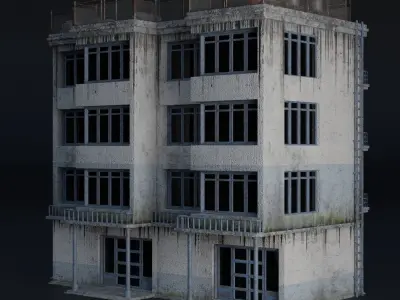 BUILDING URBAN AREA HONGKONG JAPAN CHINA ASIAN 06 Low-poly 3D model