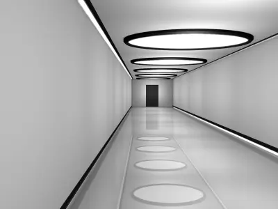 Sci Fi Corridor 3D model 23
