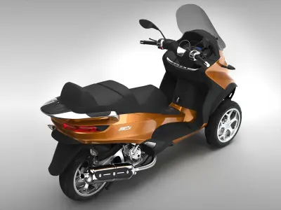 Piaggio MP3 Scooter 2016 3D model