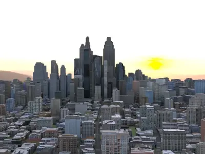 City 54 Low-poly 3D model