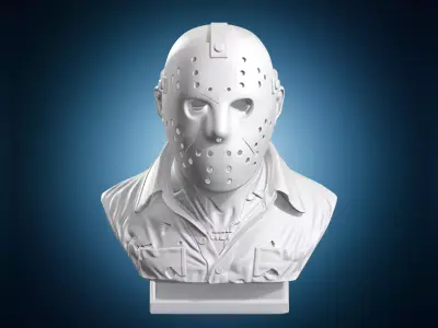 Jason Voorhees Friday The 13th Horror Bust 3D print model