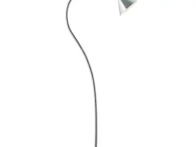 Lilia floor lamp with shade Low-poly 3D model