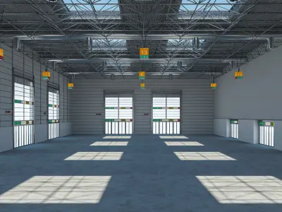 Exhibition Hall Warehouse 24 3D model