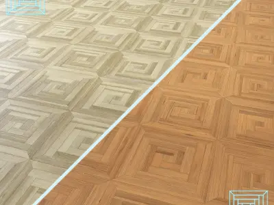 Parquet - Laminate - Wooden floor 2 in 1 Low-poly 3D model 209