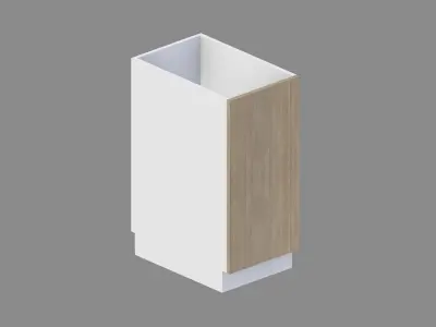 Kitchen Base Cabinet 40 cm Low-poly 3D model