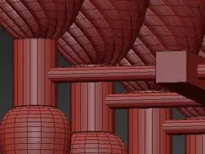 Chandelier Barovier Toso 3D model