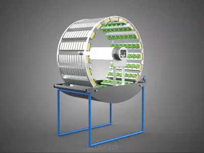 CIRCULAR ROTARY HYDROPONIC SPIN GARDEN PLANT FARM SYSTEM WHEEL 3D model