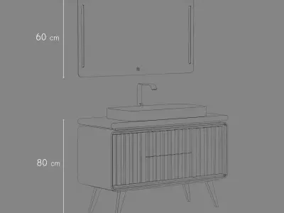 Vanity unit 001 Free 3D model