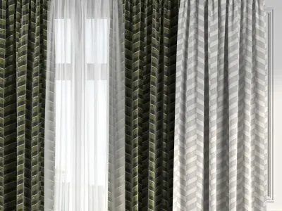 Curtain Set 187 3D model