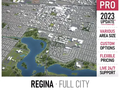 Regina  Low-poly 3D model