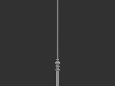 Wrought Metal Floor Lamp 3D model