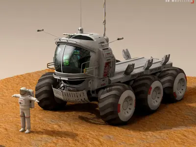 Lunar vehicle 3D model