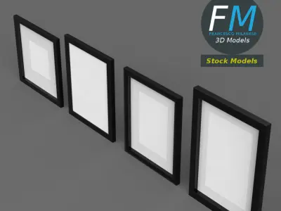 Photo frames 3D model