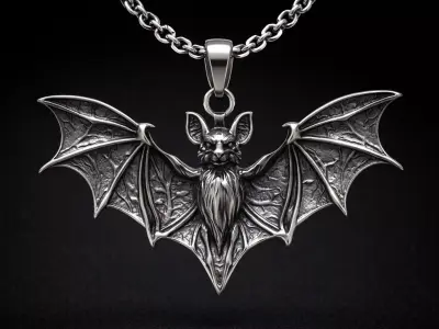 Vampire Bat Pendant 3D print model