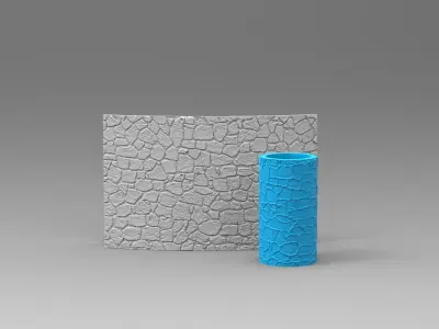 6 SEAMLESS TEXTURE ROLLER  3D print model