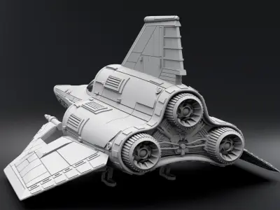 Colonial Viper Desanto Scale model  3D print model