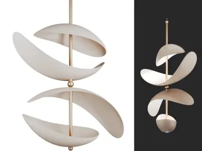 Selene Pendant Lamp 01 3D model