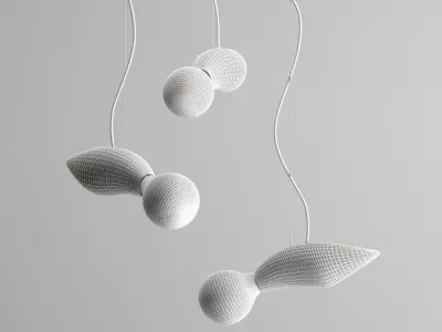 EDISON wood lamp handmade  3D model