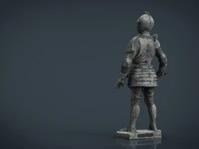 knight armor Low-poly 3D model