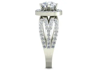 Women Ring  Render 3dm STL OBJ FBX Details 3D print model 70