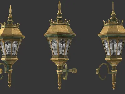 Street Lamp 3D model 10