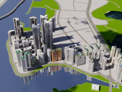 Busan Building 3D model