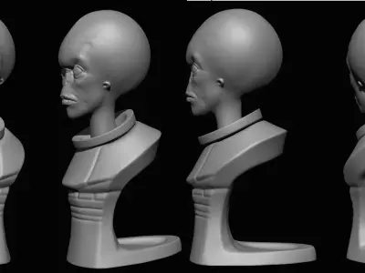 Alien Sculpt 1 3D model